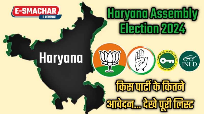 Haryana Assembly Election 2024: किस पार्टी के कितने आवेदन... देखे पूरी लिस्ट